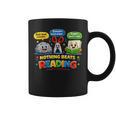 Rock Paper Scissors Nothing Beats Reading Book Lovers Graphic Print Coffee Mug