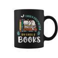 Saying About Books Easily Distracted By Cats And Books Graphic Print Coffee Mug