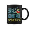 I Only Have Shelf Control On Days End In Y Book Graphic Print Coffee Mug