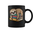 Sloth Sleeping On Books Graphic Print Coffee Mug Sloth Sleeping On Books Graphic Print Coffee Mug