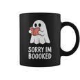 Sorry Im Boooked Reading Ghost Book Meme Graphic Print Coffee Mug
