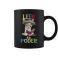 Spanish Reading Book Lover Sloth Maestra Leer Es Poder Graphic Print Coffee Mug