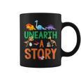 Summer Reading 2026 Dinosaurs Book Lover Unearth A Story Graphic Print Coffee Mug