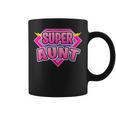 Super Aunt Superhero Grandmother Comic Book Matching Graphic Print Coffee Mug