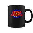 Super Grandpa Comic Book Style Superhero Graphic Print Coffee Mug