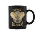 Super Reader Owl Bookmarks Reading Librarian Nocturnal Book Graphic Print Coffee Mug