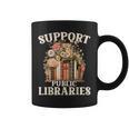 Support Public Libraries Floral Bookshelf Graphic Print Coffee Mug Support Public Libraries Floral Bookshelf Graphic Print Coffee Mug