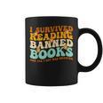 I Survived Reading Banned Books Book Lover Bookaholic Graphic Print Coffee Mug