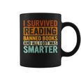 I Survived Reading Banned Books Bookaholic Book Lovers Graphic Print Coffee Mug