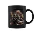 T-Rex Dinosaur Reading Books In Book Library Bookstore Graphic Print Coffee Mug T-Rex Dinosaur Reading Books In Book Library Bookstore Graphic Print Coffee Mug