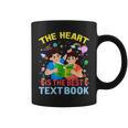 Teacher Heart Text Book For Men Women Graphic Print Coffee Mug