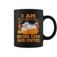 I Am Thankful For Books Cats And Coffee Thanksgiving Graphic Print Coffee Mug I Am Thankful For Books Cats And Coffee Thanksgiving Graphic Print Coffee Mug