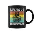 That's What I Do I Read Book I Drink Rum & I Know Things Graphic Print Coffee Mug