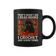 That's What I DO I Read Books Crochet Cat Graphic Print Coffee Mug