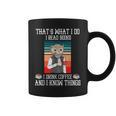That's What i Do i Read Books i Drink Coffee Owl Teacher For Men Women Kids Graphic Print Coffee Mug