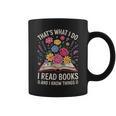 That’s What I Do I Read Books And I Know Things Floral Book Graphic Print Coffee Mug