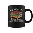 That's What i Do i Read Books And i Know Things Vintage Art Graphic Print Coffee Mug