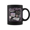 Tired Moms Book-Club Coffee Chaos Chapters Mom Graphic Print Coffee Mug