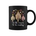 Tis The Season To Be Reading Books Christmas Tree Book Lover Graphic Print Coffee Mug