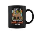 Tropical Zoo Animal Books Reading Sleeping Sloth Girl Graphic Print Coffee Mug Tropical Zoo Animal Books Reading Sleeping Sloth Girl Graphic Print Coffee Mug
