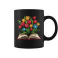 Tulips Flowers Book Floral Graphic Print Coffee Mug