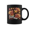 Turkey Reading Books Fall Thanksgiving Teacher Librarian Graphic Print Coffee Mug Turkey Reading Books Fall Thanksgiving Teacher Librarian Graphic Print Coffee Mug