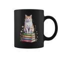 Turkish Van Bookworm Flowers Book Reading Books Graphic Print Coffee Mug Turkish Van Bookworm Flowers Book Reading Books Graphic Print Coffee Mug