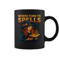 Words Turn To Spells Witchy Magic Book Aesthetic Graphic Print Coffee Mug Words Turn To Spells Witchy Magic Book Aesthetic Graphic Print Coffee Mug