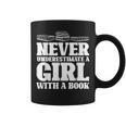 Never Underestimate a Girl With a Book Aesthetic Graphic Graphic Print Coffee Mug Never Underestimate a Girl With a Book Aesthetic Graphic Graphic Print Coffee Mug