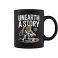 Unearth A Story Astronaut Finds Book On The Moon Graphic Print Coffee Mug