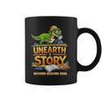 Unearth a Story Dinosaur Reading Books Summer 2026 Graphic Print Coffee Mug