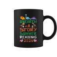 Unearth A Story Summer Reading Program 2026 Dinosaur Book Graphic Print Coffee Mug Unearth A Story Summer Reading Program 2026 Dinosaur Book Graphic Print Coffee Mug