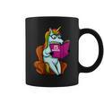 Unicorn Librarian For A Teacher Reading Book In School Graphic Print Coffee Mug