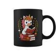 Unicorn Reading Book Graphic Unicorn With Book Floral Graphic Print Coffee Mug Unicorn Reading Book Graphic Unicorn With Book Floral Graphic Print Coffee Mug