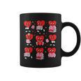 Valentines Day Librarian Heart Reading Book Women Men Kids Graphic Print Coffee Mug