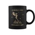 Vintage A Book a Day Keeps Reality Away Spicy Book Readers Graphic Print Coffee Mug Vintage A Book a Day Keeps Reality Away Spicy Book Readers Graphic Print Coffee Mug