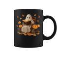 Vintage Ghost Reading Book Pumpkin Halloween Books Lover Graphic Print Coffee Mug