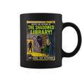 Vintage Horror Comic Book Cover Shadowed Library Zombie Graphic Print Coffee Mug
