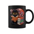Vintage Japanese Cat Book Lovers Librarian Dad Teacher Graphic Print Coffee Mug
