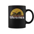 Vintage Reading Book Librarian Retro Sunset Graphic Print Coffee Mug