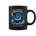 Vintage In A World Of Bookworms Be A Book Dragon Graphic Print Coffee Mug