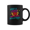 Volleyball Comic Book Art Just a Girl Who Loves Volleyball Graphic Print Coffee Mug Volleyball Comic Book Art Just a Girl Who Loves Volleyball Graphic Print Coffee Mug