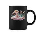 Watercolor Lizzard Reading Book Cute Kids Graphic Print Coffee Mug Watercolor Lizzard Reading Book Cute Kids Graphic Print Coffee Mug