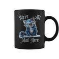 We'Re All Mad Here Cheshire Cat Alice Wonderland Book Kids Graphic Print Coffee Mug We'Re All Mad Here Cheshire Cat Alice Wonderland Book Kids Graphic Print Coffee Mug