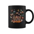 Whimsical Kids Reading Bookshelf Graphic Print Coffee Mug Whimsical Kids Reading Bookshelf Graphic Print Coffee Mug