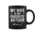 My Wife Is My Favorite Author Book Lover Graphic Print Coffee Mug