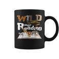 Wild About Reading Animals And Book Lovers Teacher Kids Graphic Print Coffee Mug