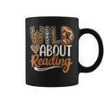 Wild About Reading Book Animal Children's Book Lover Teacher Graphic Print Coffee Mug
