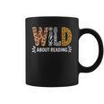 Wild About Reading Book Animal Children's Book Teacher Graphic Print Coffee Mug