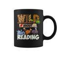 Wild About Reading Book Lover Bookworm Library Day Graphic Print Coffee Mug